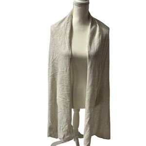 Rachel Zoe Cream Cashmere Scarf with Silver Accents